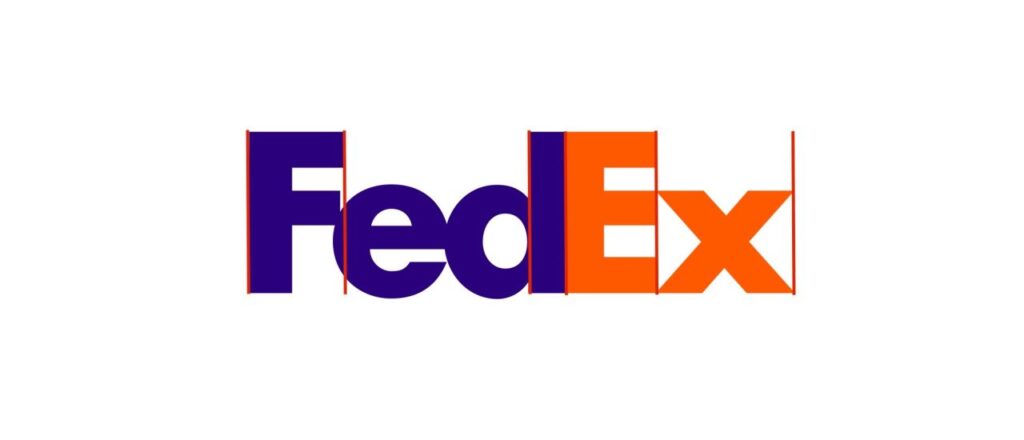 Mood lines in logo FedEx
